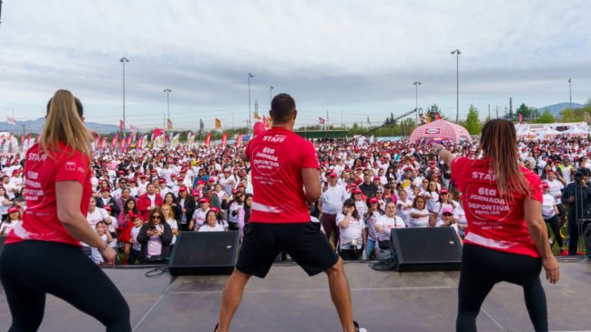   Más de 3 mil vecinos disfrutaron en la 6ª jornada deportiva familiar de Carozzi en San Bernardo 