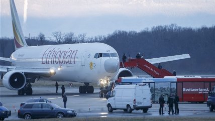 Copiloto secuestró avión etíope que aterrizó de emergencia en Ginebra