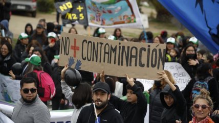  Habitantes de Quintero protestan por la contaminación en la zona  