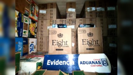   Aduana interceptó camión con 550 mil cajetillas de cigarrillos de contrabando 