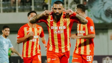  Ronnie Fernández anotó un golazo en el empate entre Selangor y Pulau Pinang  
