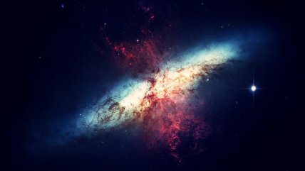  Una galaxia atraviesa a otra: Astrónomos vieron, por primera vez, una 