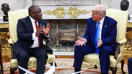   Presidente de Sudáfrica dice que visita a EE.UU. fue un 