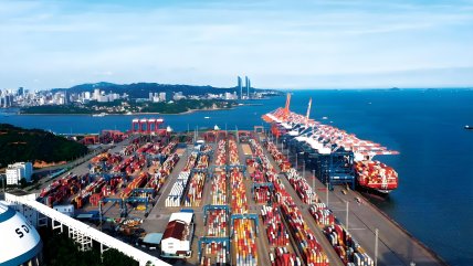   Desde Xiamen, en China, zarpó una nueva ruta directa a Chile, Perú y Ecuador 