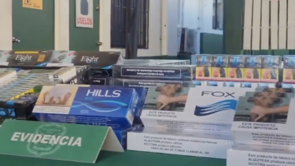   Puente Alto: Hombre fue detenido por portar miles de cajetillas de contrabando 
