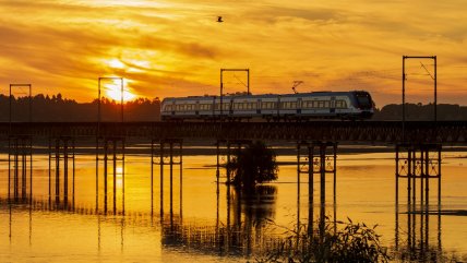  El último viaje en tren de pasajeros por el Puente Ferroviario del Biobío  