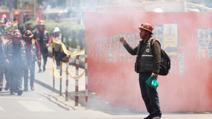   Mineros marcharon en contra de tomas ilegales de yacimientos en Bolivia 