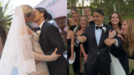   Estrella de Chelsea Sam Kerr se lució con esmoquin en su matrimonio 