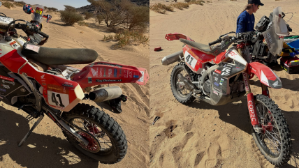   Ruy Barbosa vio terminada su participación en el Rally Dakar por fuerte caída 