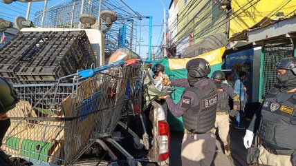  Barbería escondía aves vivas y alimentos sin cadena de frío en pleno Franklin  