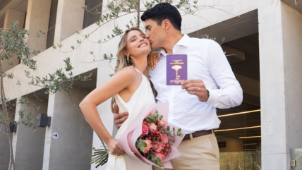   Esteban Grimalt y Trinidad de la Noi contrajeron matrimonio 