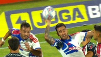   [VIDEO] Sufrió la U: El gol anulado a Aránguiz ante Palestino por una mano previa de Zaldivia 