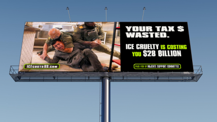   Instalan más de 200 vallas publicitarias contra el ICE en varias ciudades de Estados Unidos 