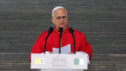   El papa, desde Argelia: Dios 