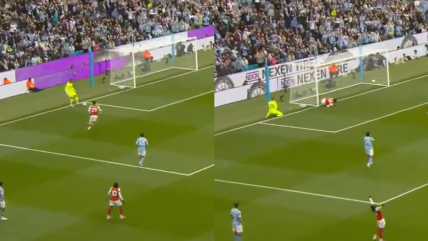   [VIDEO] El error garrafal de Donnarumma que acabó en gol de Arsenal ante Manchester City 