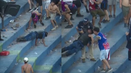   Brutal agresión a policía marcó suspensión del superclásico en Paraguay 