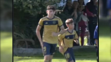   [VIDEO] Hijo de Fernando Gago se lució con dos goles en inferiores de Boca 