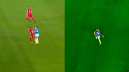   [VIDEO] ¿Era expulsión? La polémica jugada de Zampedri revisada en el VAR ante La Calera 