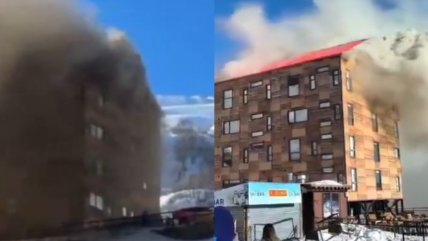   Incendio afectó a hotel en Termas de Chillán 