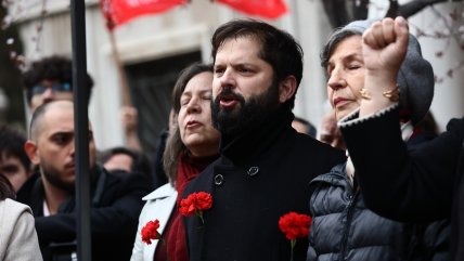   Boric evita abordar la contingencia, pero remarca: 