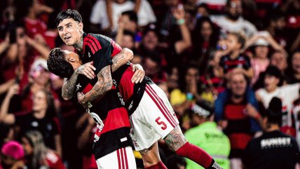   Flamengo contó con Pulgar en triunfo en el clásico ante Fluminense y mantuvo el liderato en Brasil 